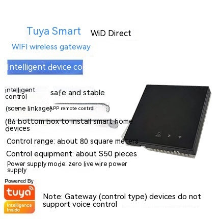 Graffiti Smart Zigbee86 Box Wall Wireless Wired Gateway